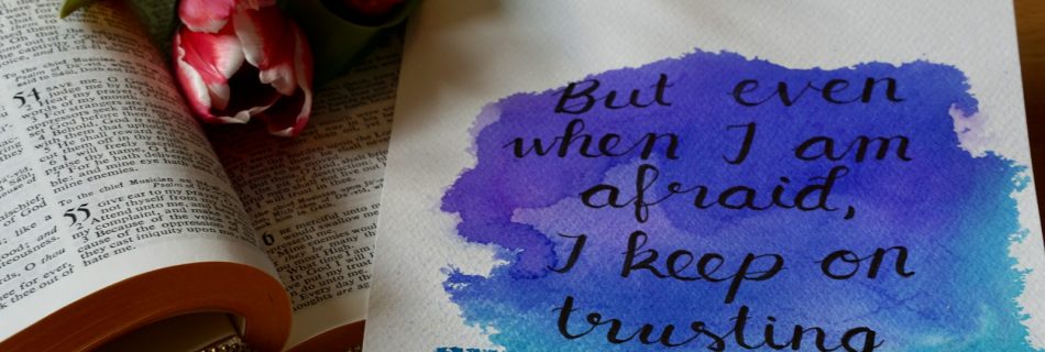 an open bible and a flower on a table